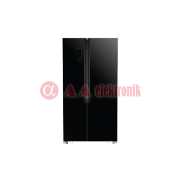 Kulkas Gea G2D-563 Black Glass (Inverter)