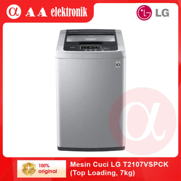 Mesin Cuci LG T2107VSPCK (Top Loading, 7kg)